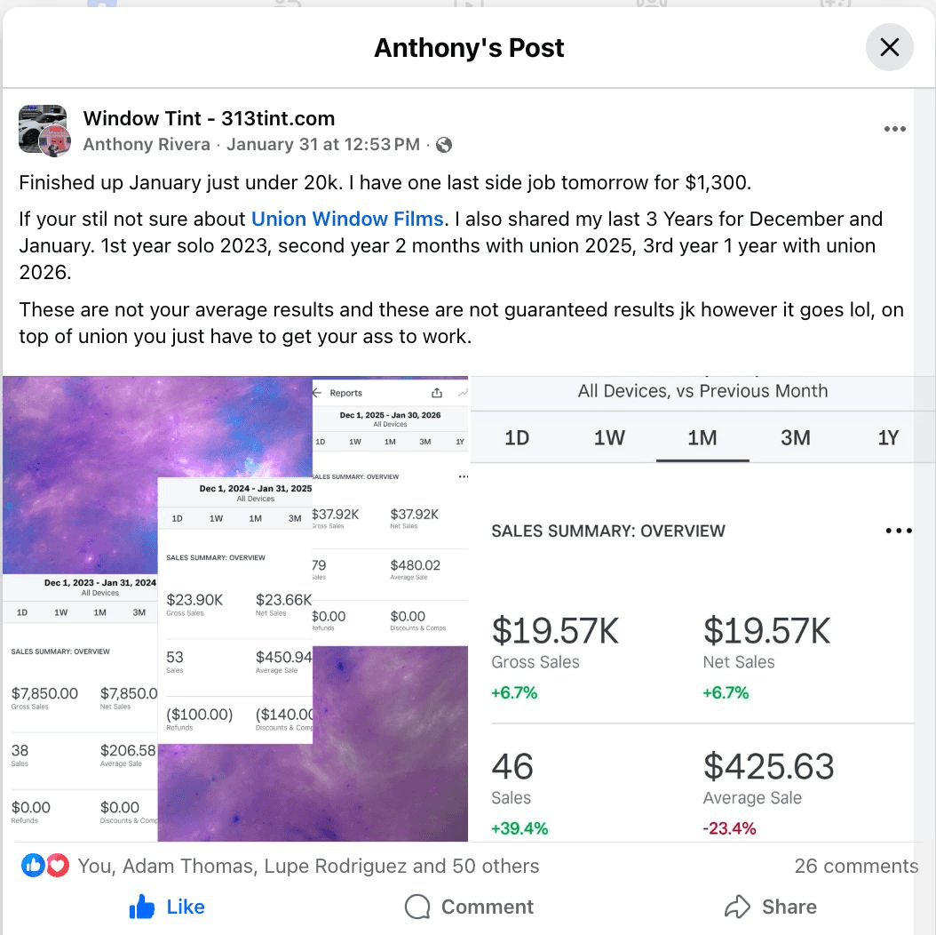 Success - Anthony Rivera January just under $20,000 Success - Anthony Rivera January just under $20,000